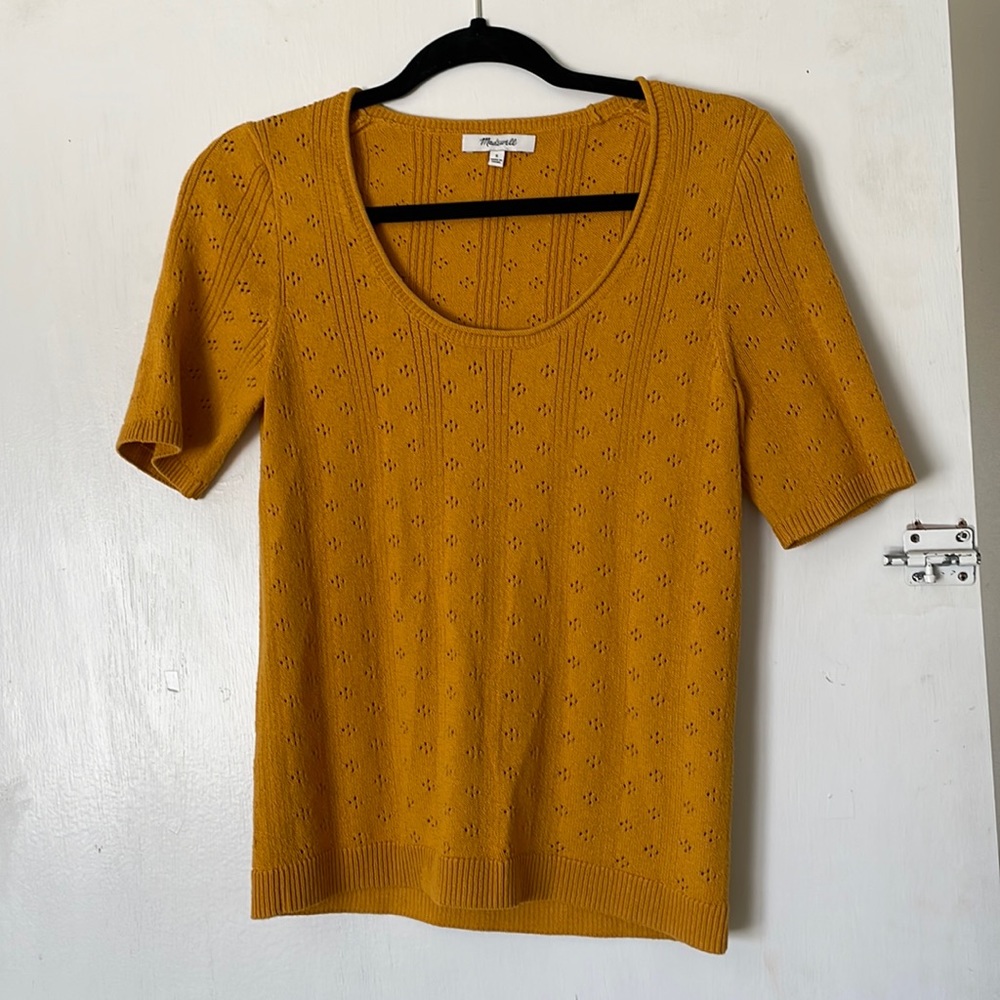 Madewell Yellow/Gold Sweater Shirt Size S